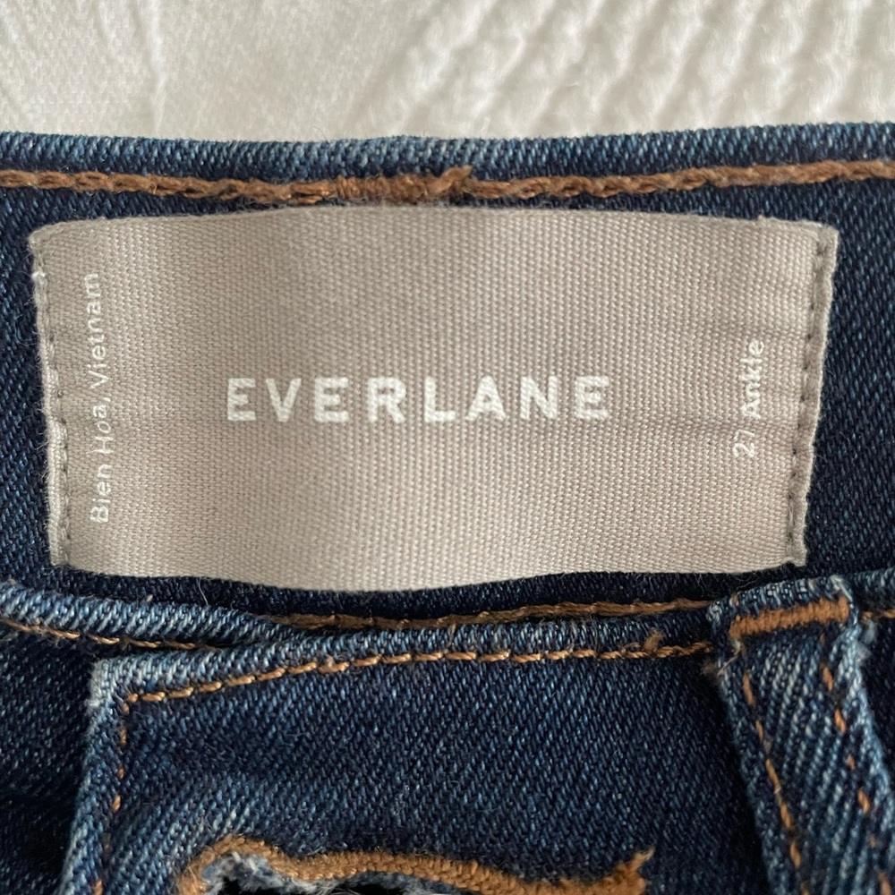 Everlane indigo blue high-rise jeans